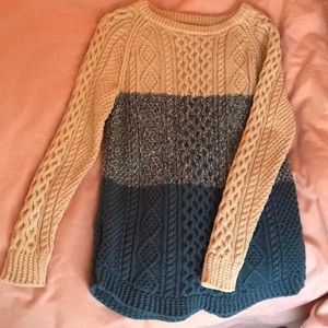 L.L. Bean Signature Cotton Fisherman Tunic Sweater